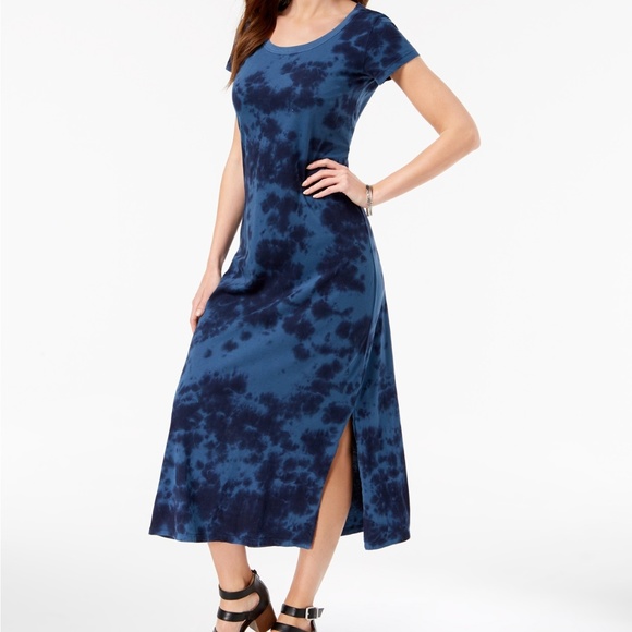 SALE!!Style & Co Printed Scoop Neck Maxi Dress NWT - Picture 1 of 3